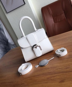 델보 브리앙 박스 GM 백 화이트